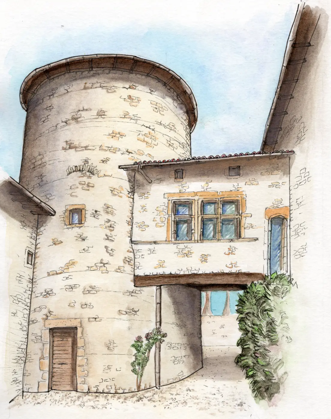 Chateau du Pin - Cour intérieure [32]